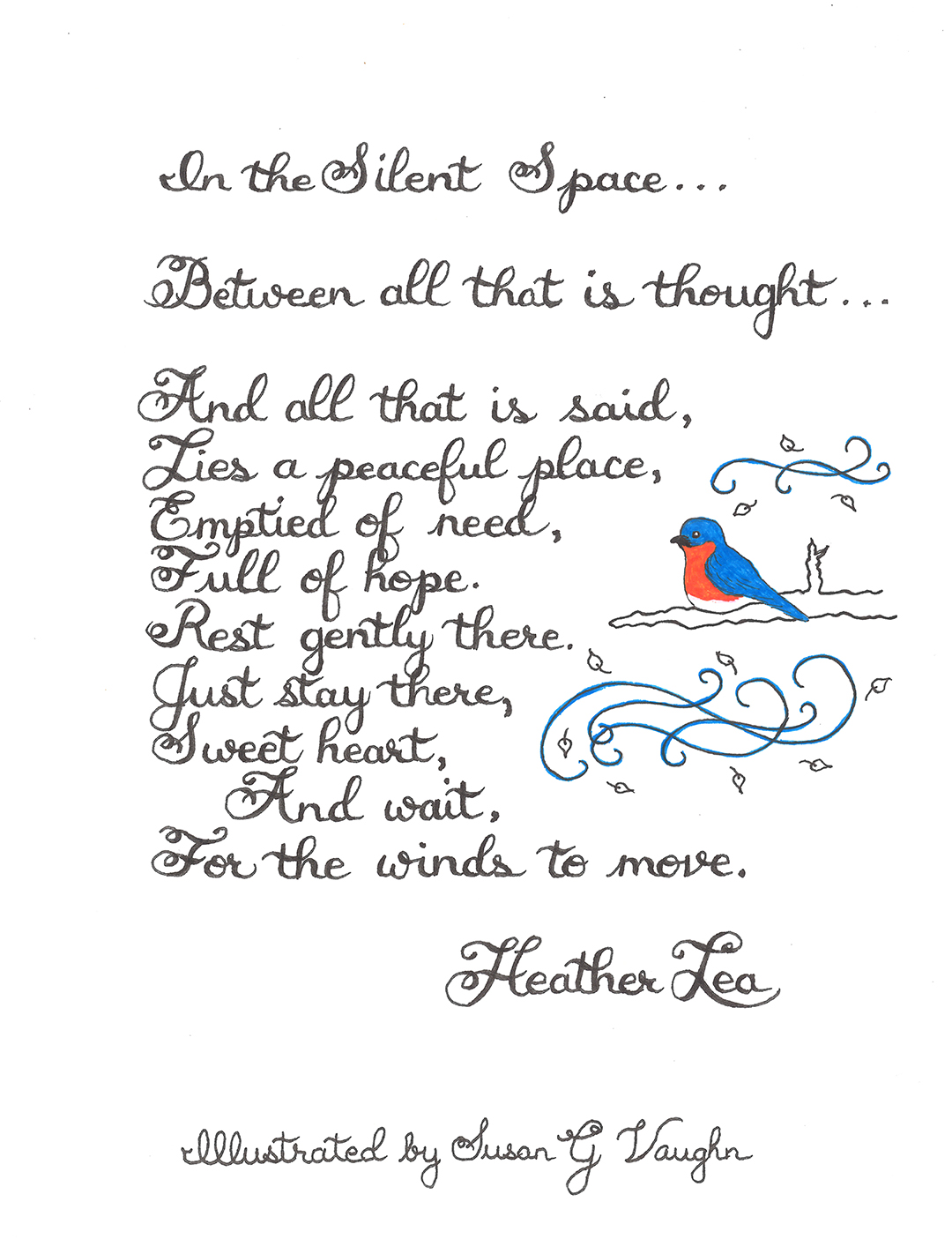 In the Silent Space Poem - Susan Vaughn Inspirations - Columbus Ohio